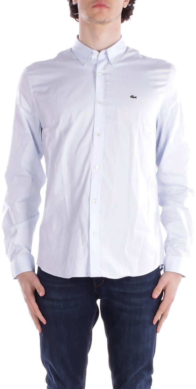 Lacoste Shirts Light Blue Blauw