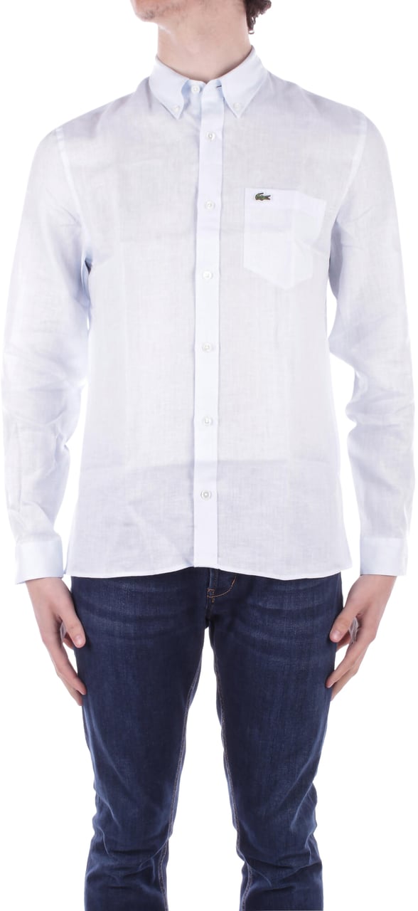 Lacoste Shirts Light Blue Blauw