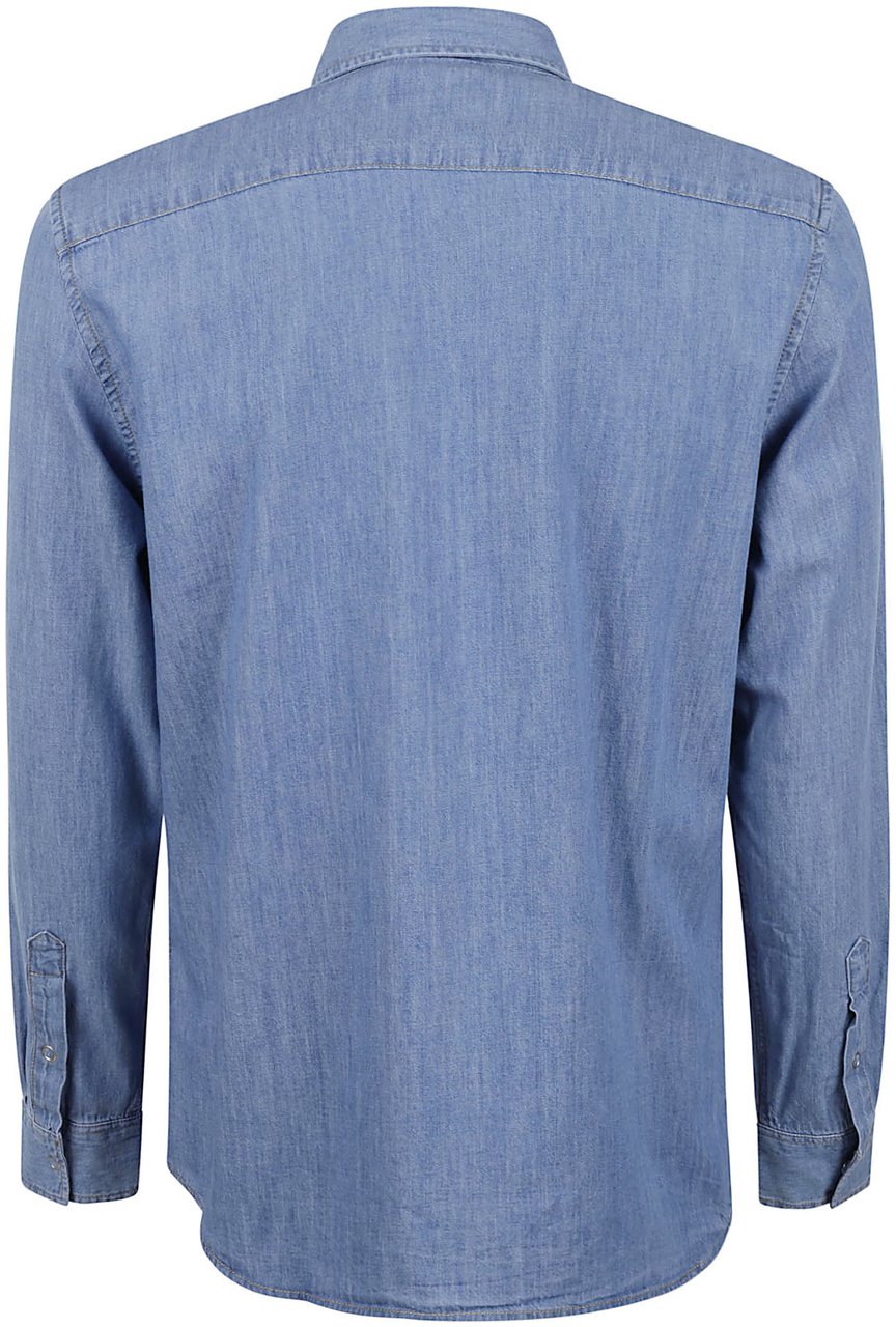 Lacoste Shirts Denim Blauw