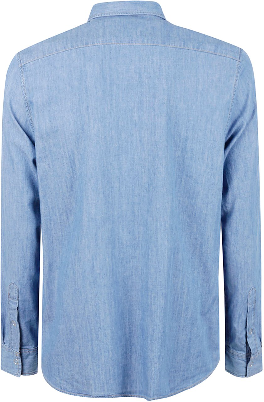 Lacoste Shirts Denim Blauw