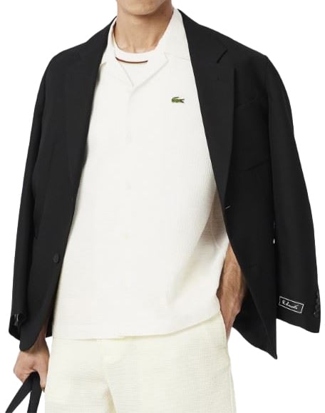 Lacoste S/S Woven Overhemd Wit