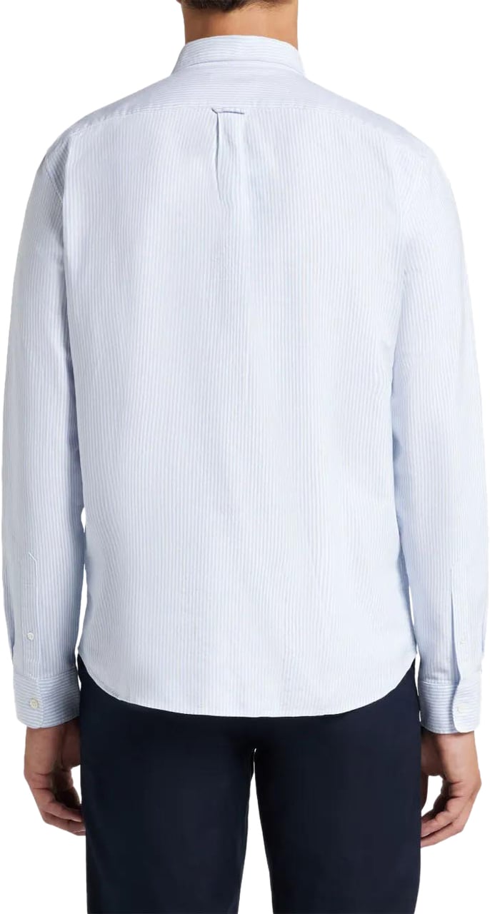Lacoste chemise en coton biologique 2 Blauw