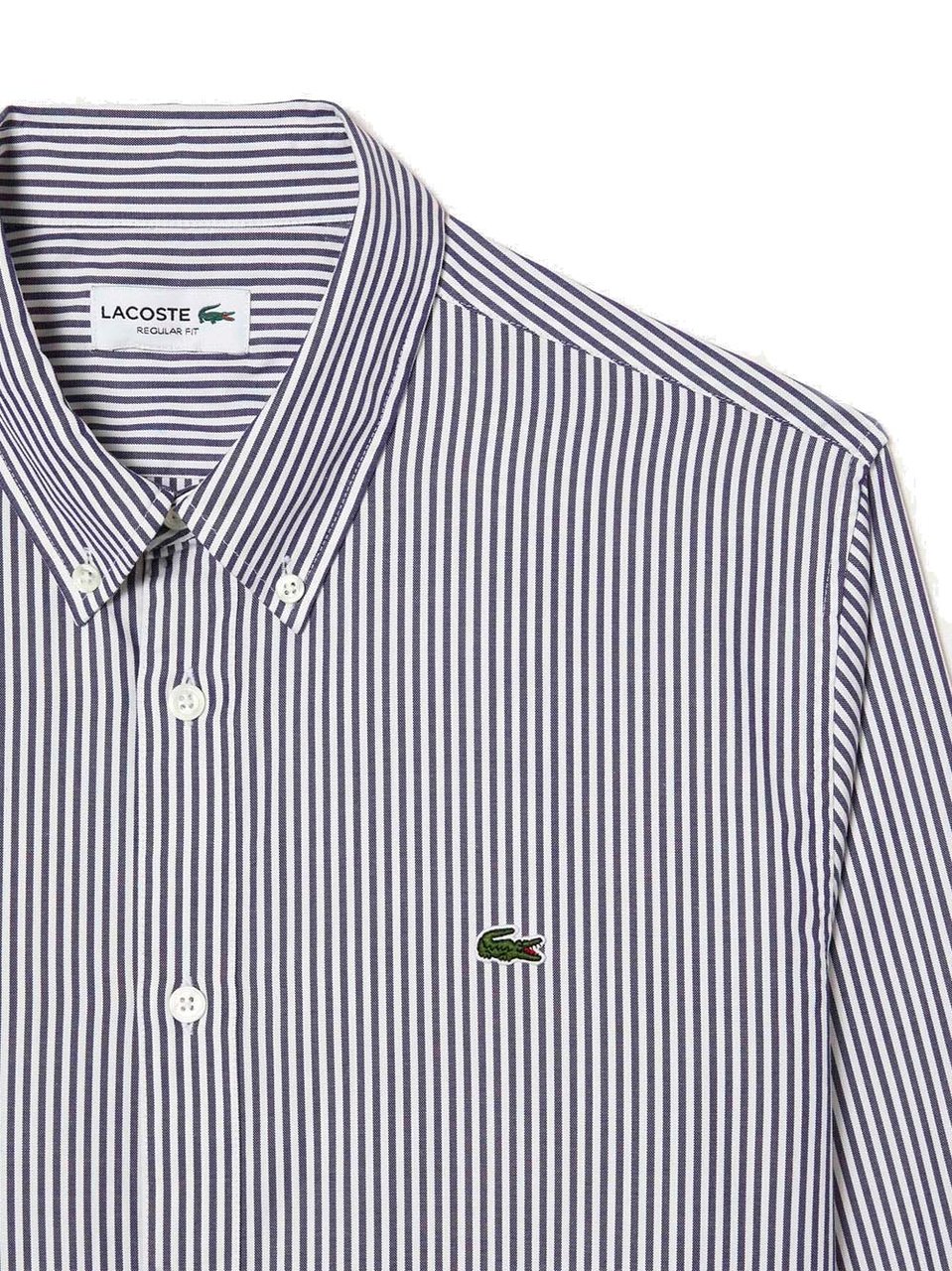 Lacoste chemise en coton biologique Grijs