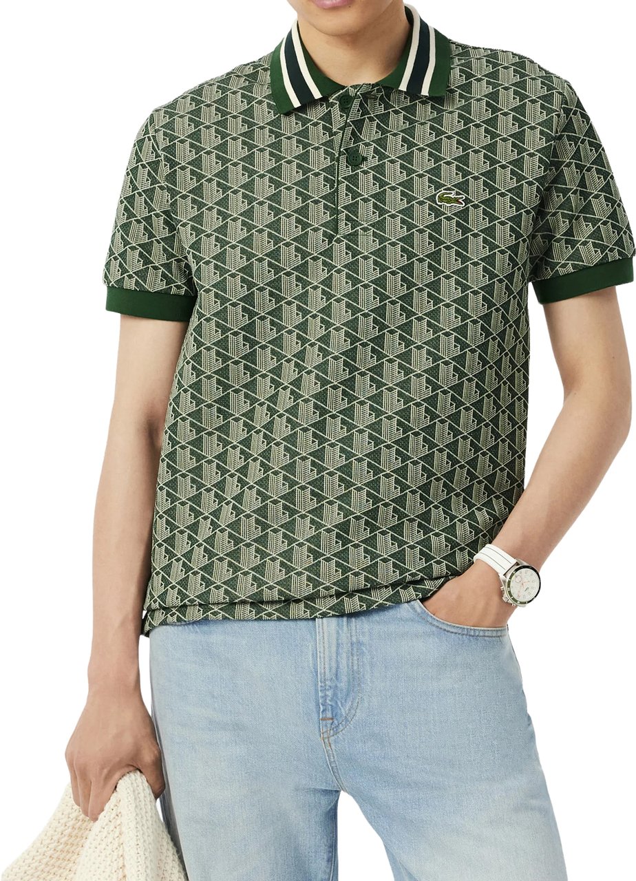 Lacoste T-Shirts And Polos Verde Donkergroen