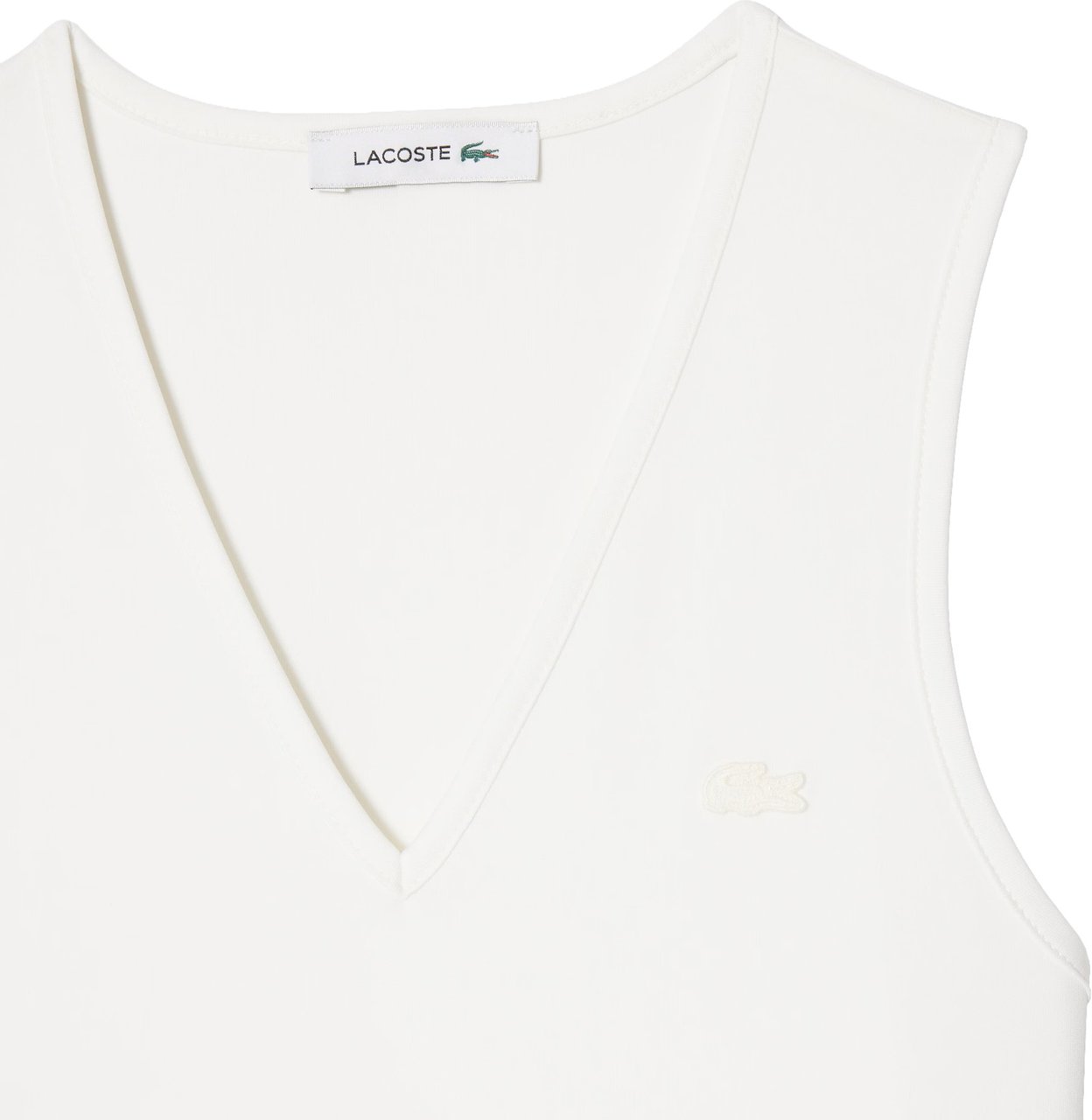Lacoste Dresses Bianco Wit