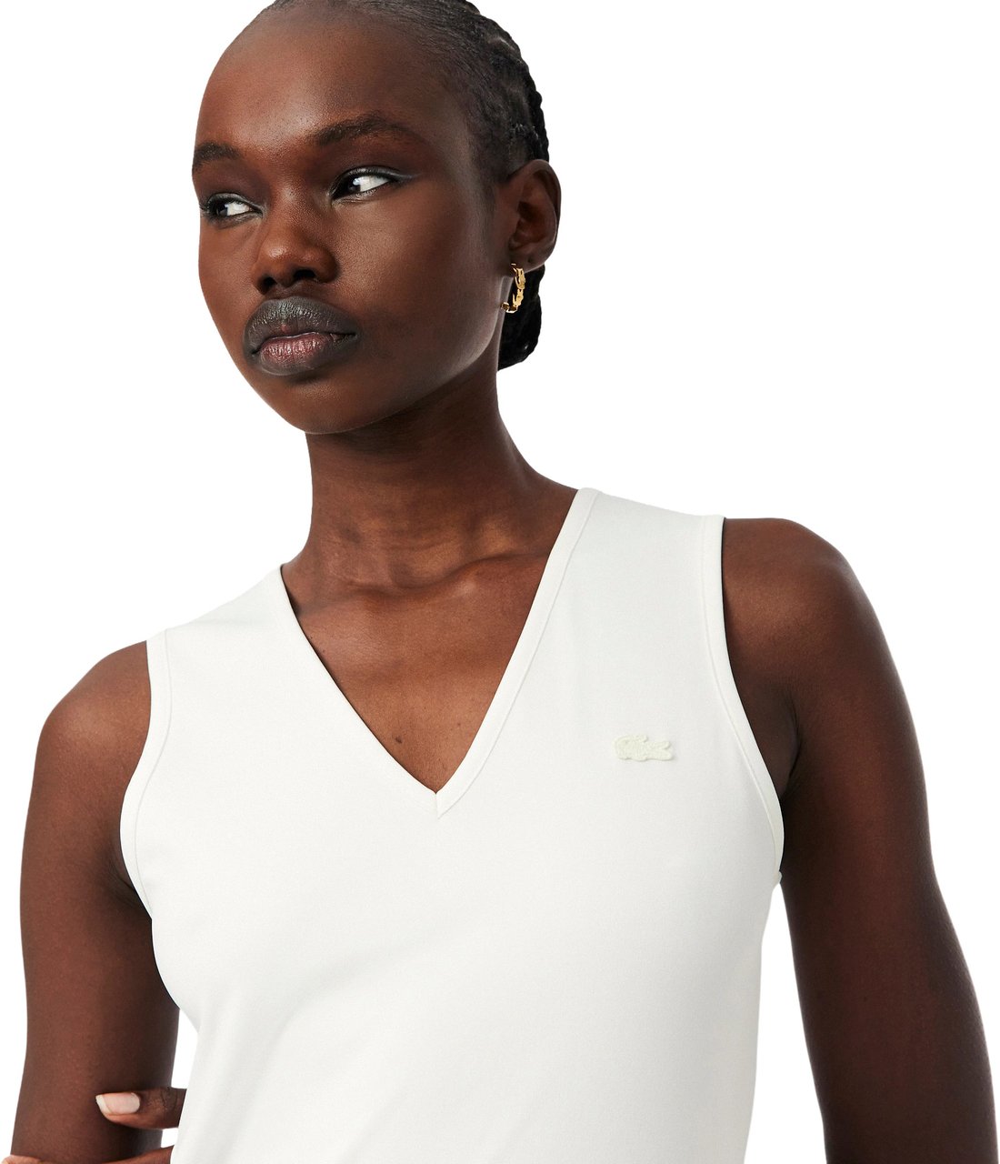 Lacoste Dresses Bianco Wit