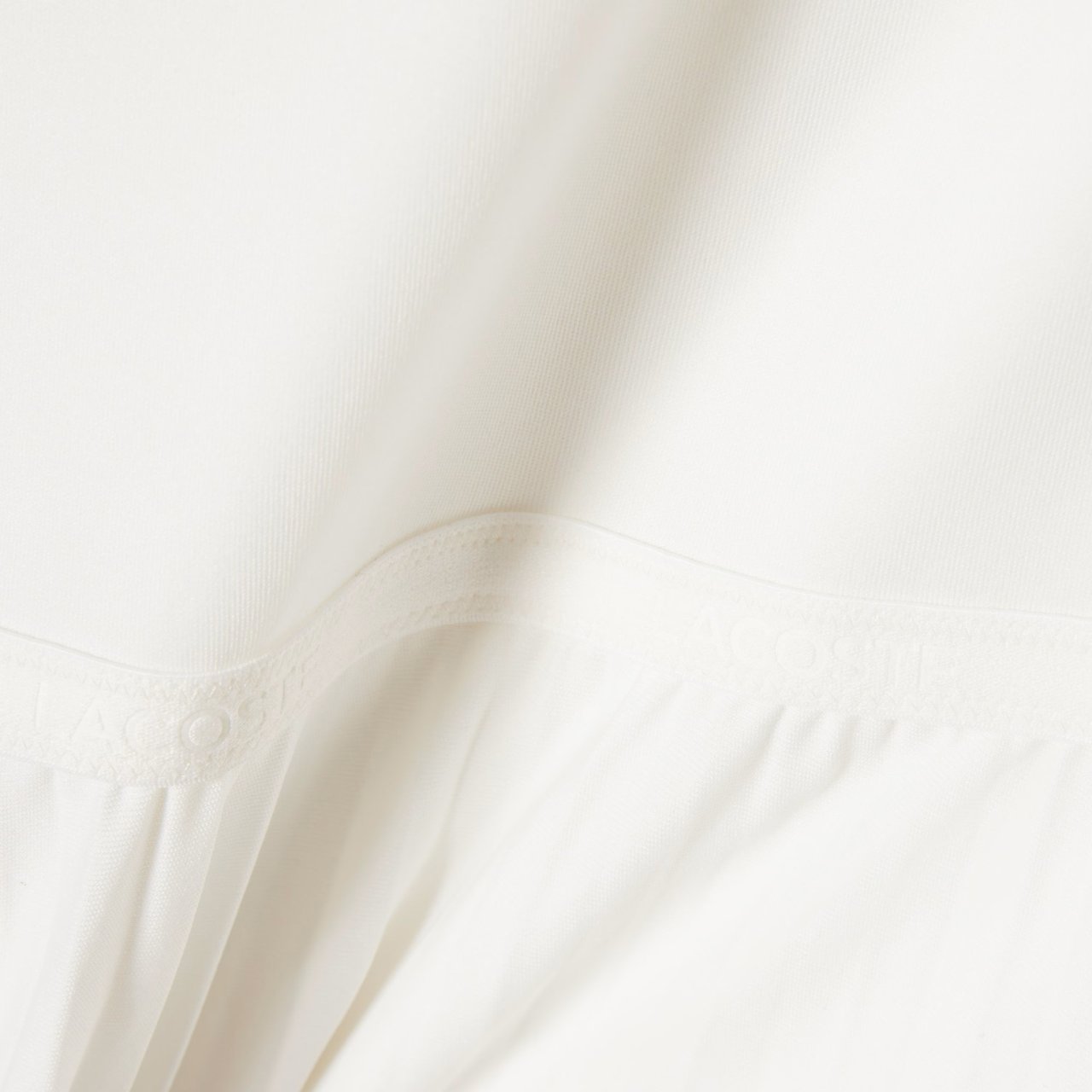 Lacoste Dresses Bianco Wit