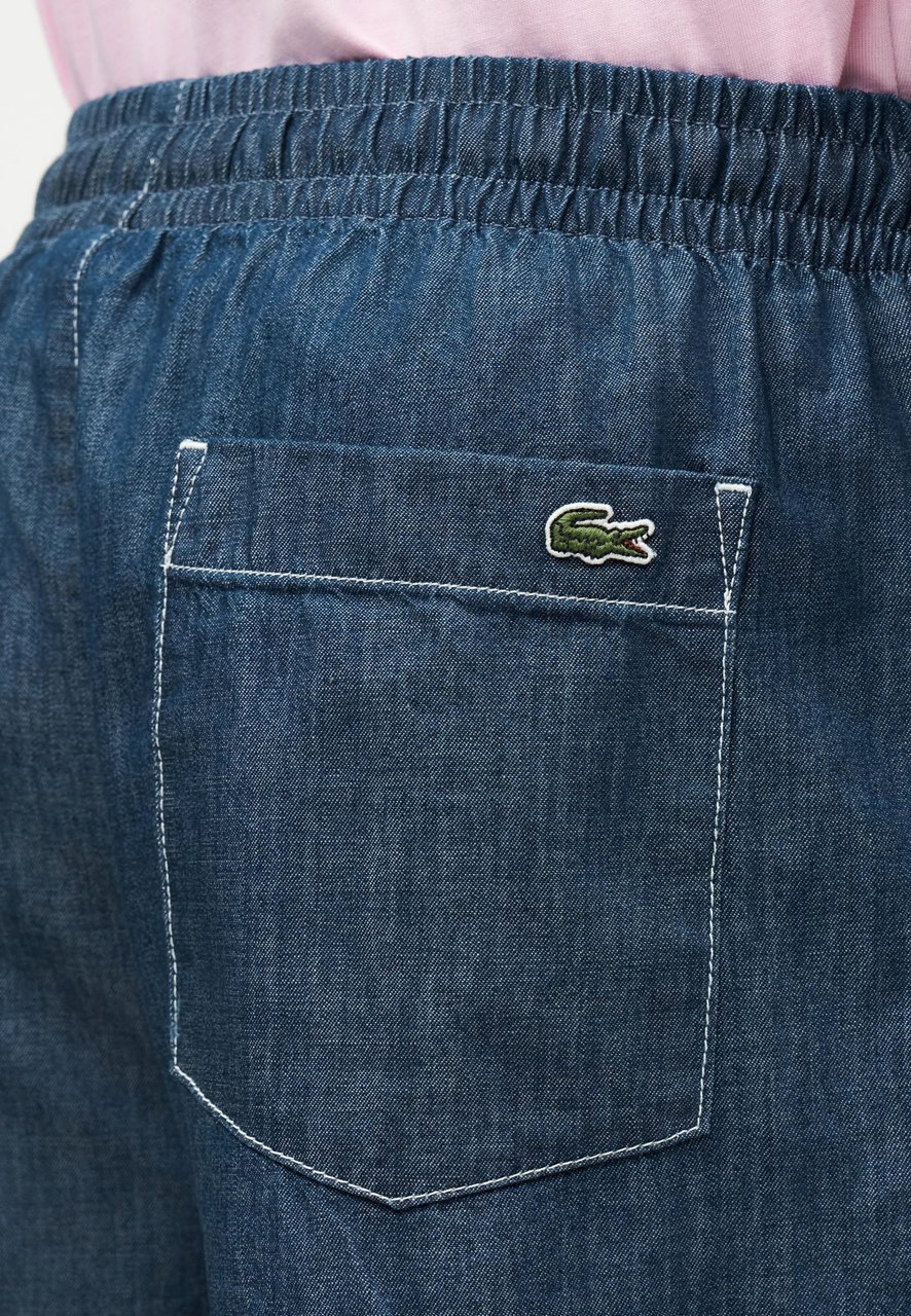 Lacoste Shorts Denim Scuro Blauw