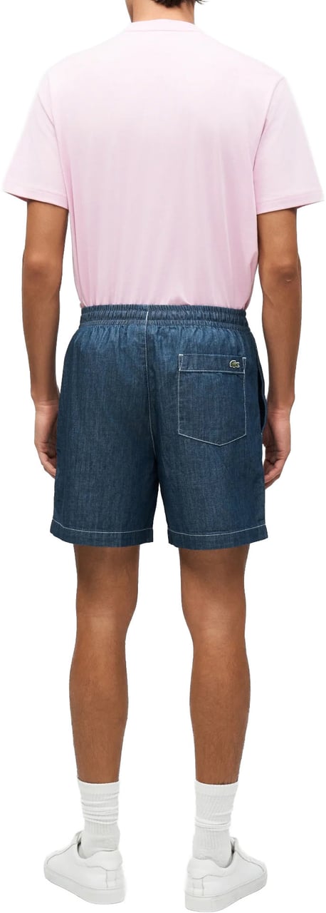 Lacoste Shorts Denim Scuro Blauw