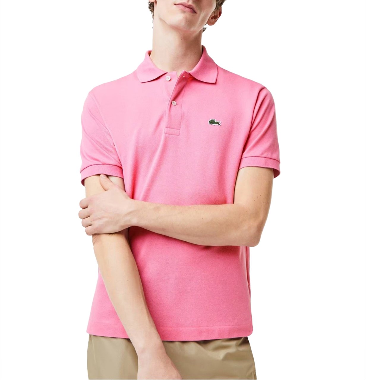 Lacoste L.12.12 Classic Logo Polo Shirt Roze