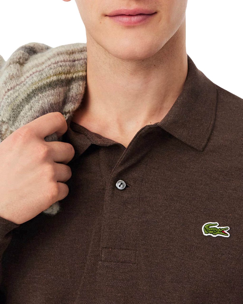 Lacoste Heren 1Hp2 Men'S L/S Best Polo Grijs