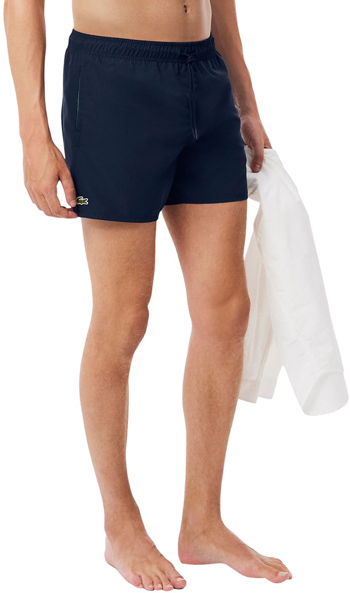 Lacoste Lacoste 1hm1 Men's Swimming Trunks Zwembroeken Donkerblauw Mh6270-61 Blauw