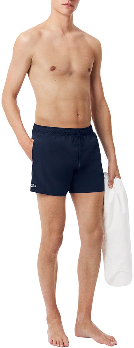 Lacoste Lacoste 1hm1 Men's Swimming Trunks Zwembroeken Donkerblauw Mh6270-61 Blauw