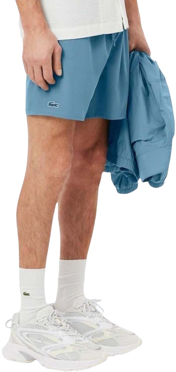 Lacoste Heren Sneldrogende Zwembroek Blauw