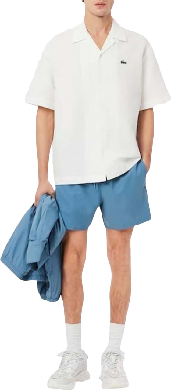 Lacoste Heren Sneldrogende Zwembroek Blauw