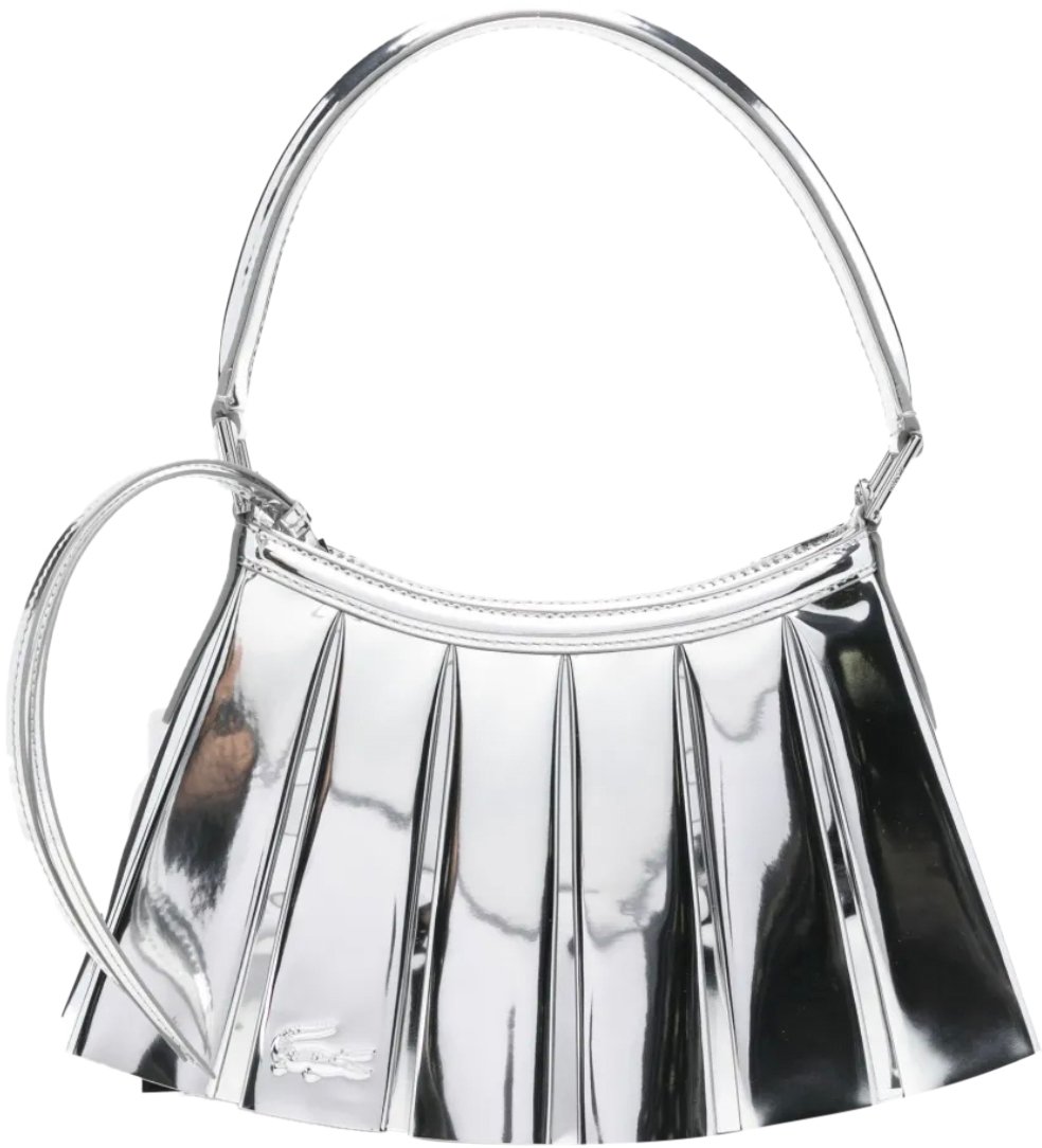 Lacoste Fashion Show S Lenglen Bag Silver Mirror Zilver