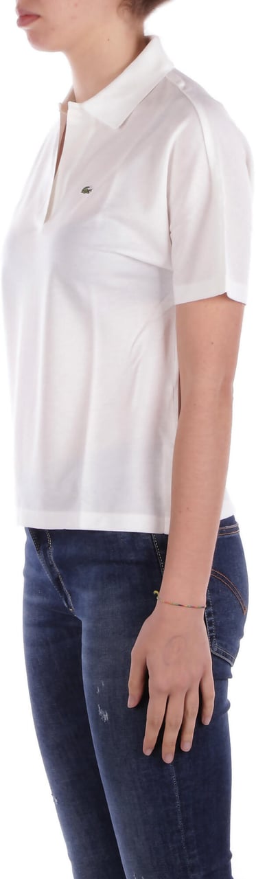 Lacoste T-Shirts And Polos Cream Wit