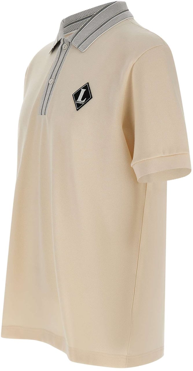 Lacoste T-Shirts And Polos Beige Wit