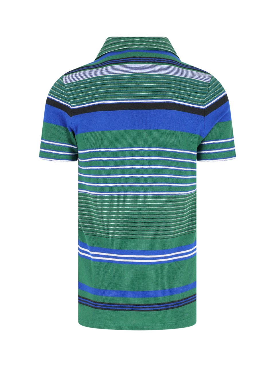 Lacoste Green Piqué Cotton Bold Stripe Polo Groen