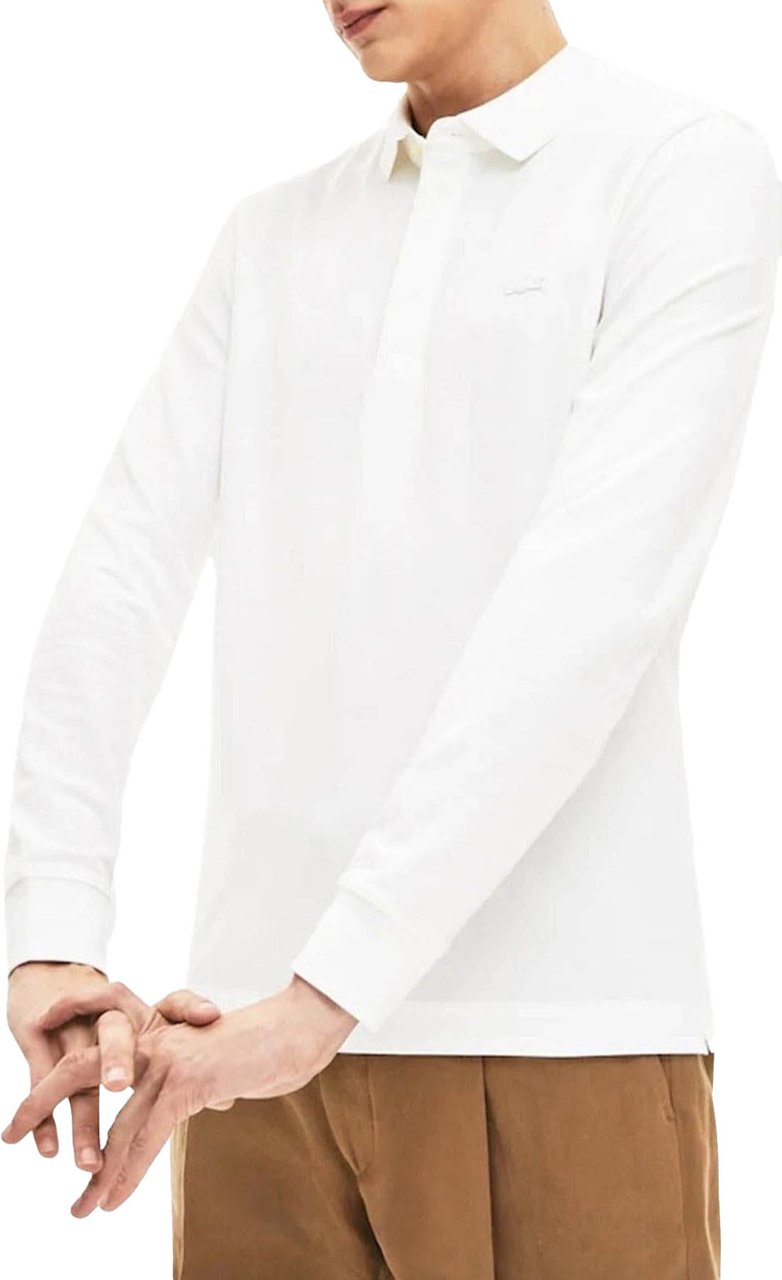 Lacoste Heren 1Hp4 Men'S L/S Polo 01 Wit
