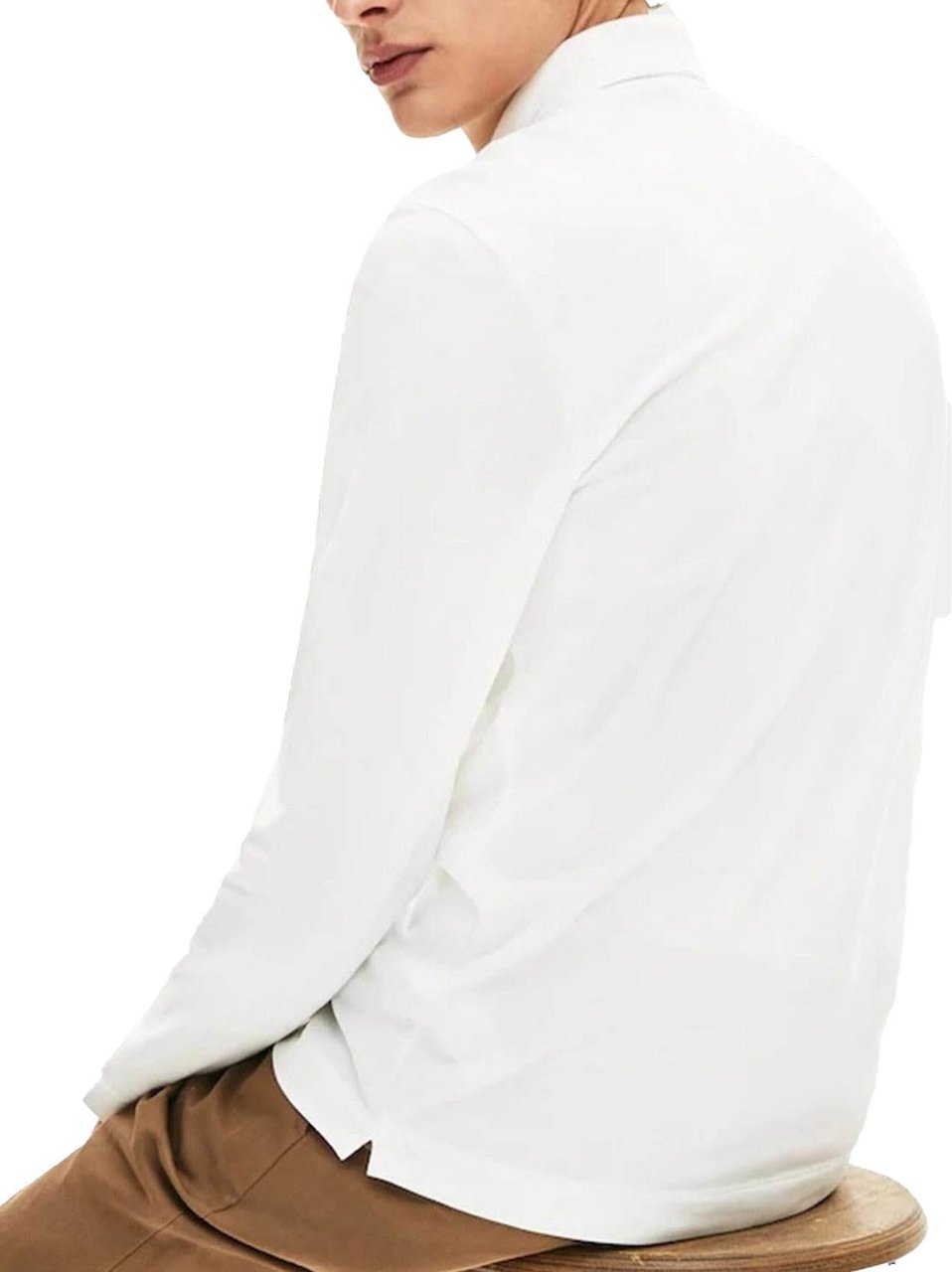 Lacoste Heren 1Hp4 Men'S L/S Polo 01 Wit
