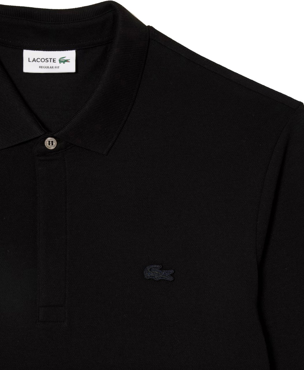 Lacoste Regular Fit HP Lange Mouw Polo Zwart Zwart