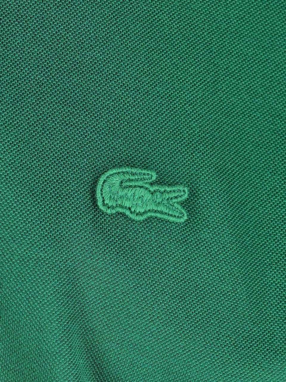 Lacoste Green Silk Piqué Classic Polo Shirt Groen