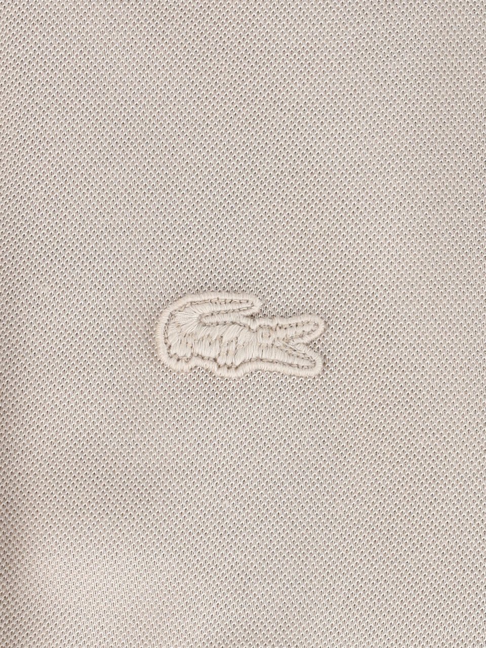 Lacoste Beige Silk Piqué Classic Polo Shirt Neutraal