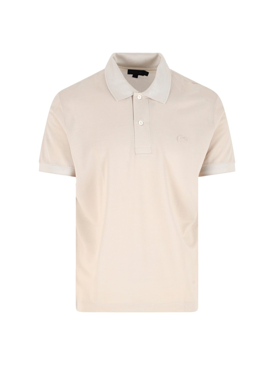 Lacoste Beige Silk Piqué Classic Polo Shirt Neutraal