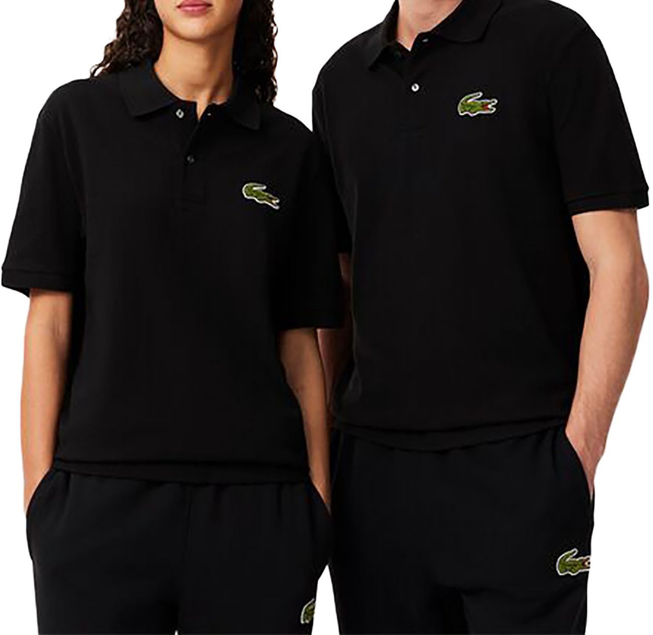 Lacoste T-Shirts And Polos Black Zwart