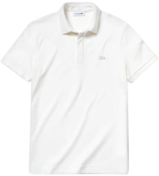 Lacoste Short Sleeve Polo  Wit met Wit Logo Wit