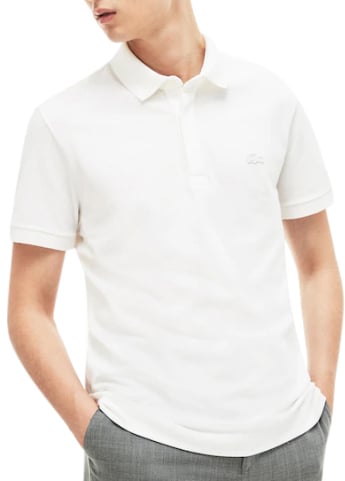 Lacoste Short Sleeve Polo  Wit met Wit Logo Wit