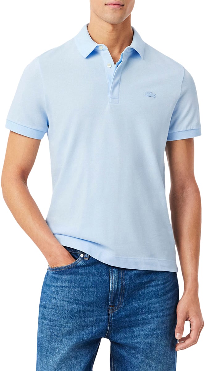 Lacoste 1hp3 Men's S/s Polo Polos Lichtblauw Ph5522-61 Blauw