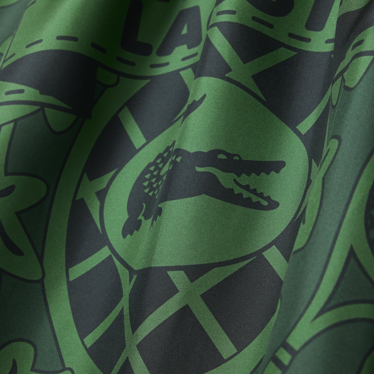 Lacoste Fashion Show Scarf Dark Varech/dark Varech Groen