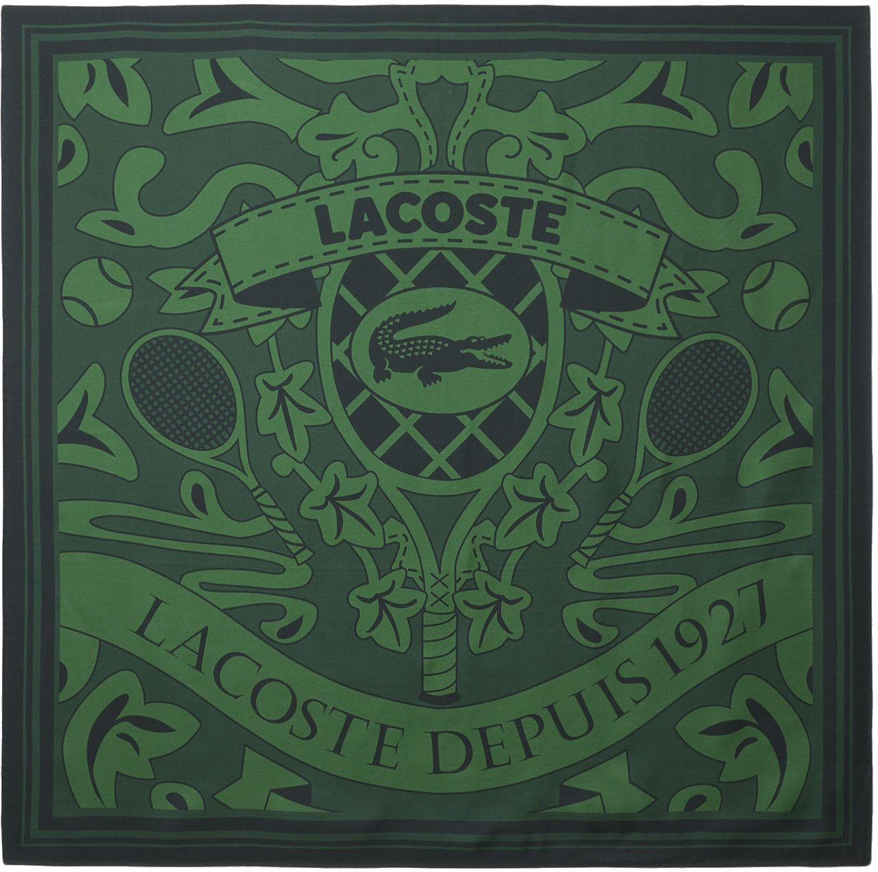 Lacoste Fashion Show Scarf Dark Varech/dark Varech Groen