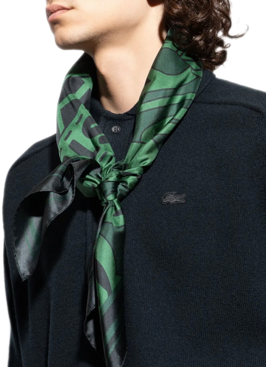 Lacoste Fashion Show Scarf Dark Varech/dark Varech Groen