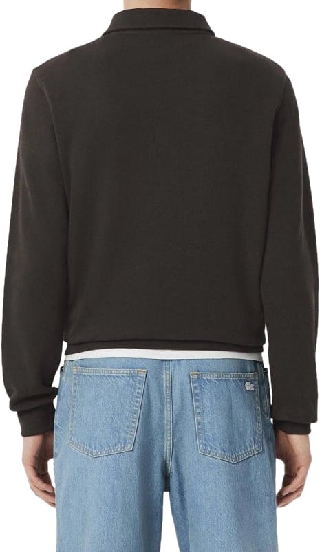 Lacoste Regular fit Polo Lange Mouw Puur katoen Marron Brown Divers