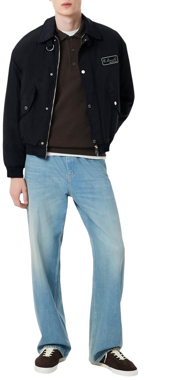 Lacoste Regular fit Polo Lange Mouw Puur katoen Marron Brown Divers