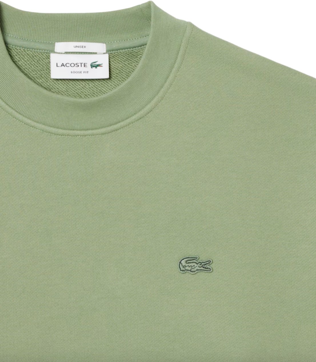 Lacoste Uni - Trui Ronde Hals Thyme Groen Groen