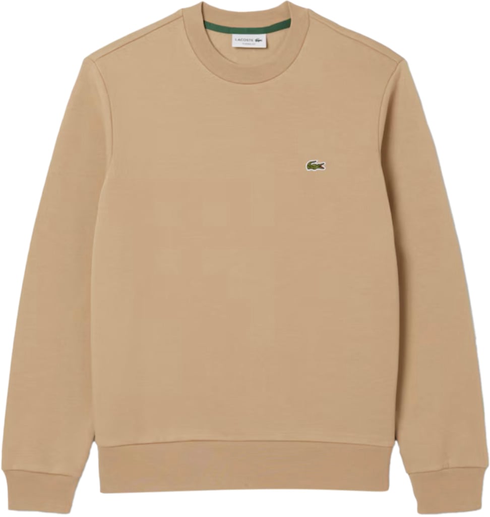 Lacoste Ronde Nek Trui Viennese Beige Bruin
