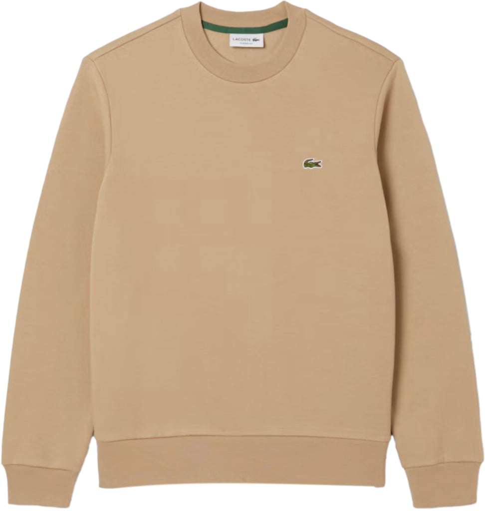 Lacoste Ronde Nek Trui Viennese Beige Bruin
