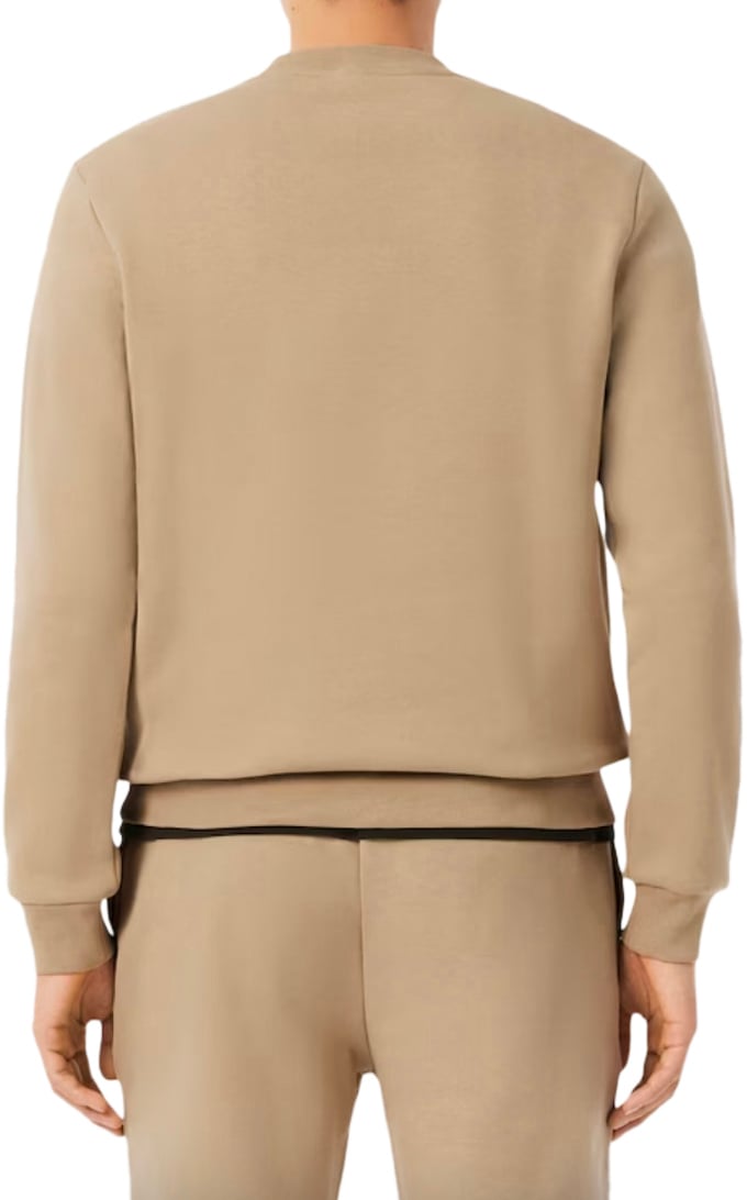 Lacoste Ronde Nek Trui Viennese Beige Bruin