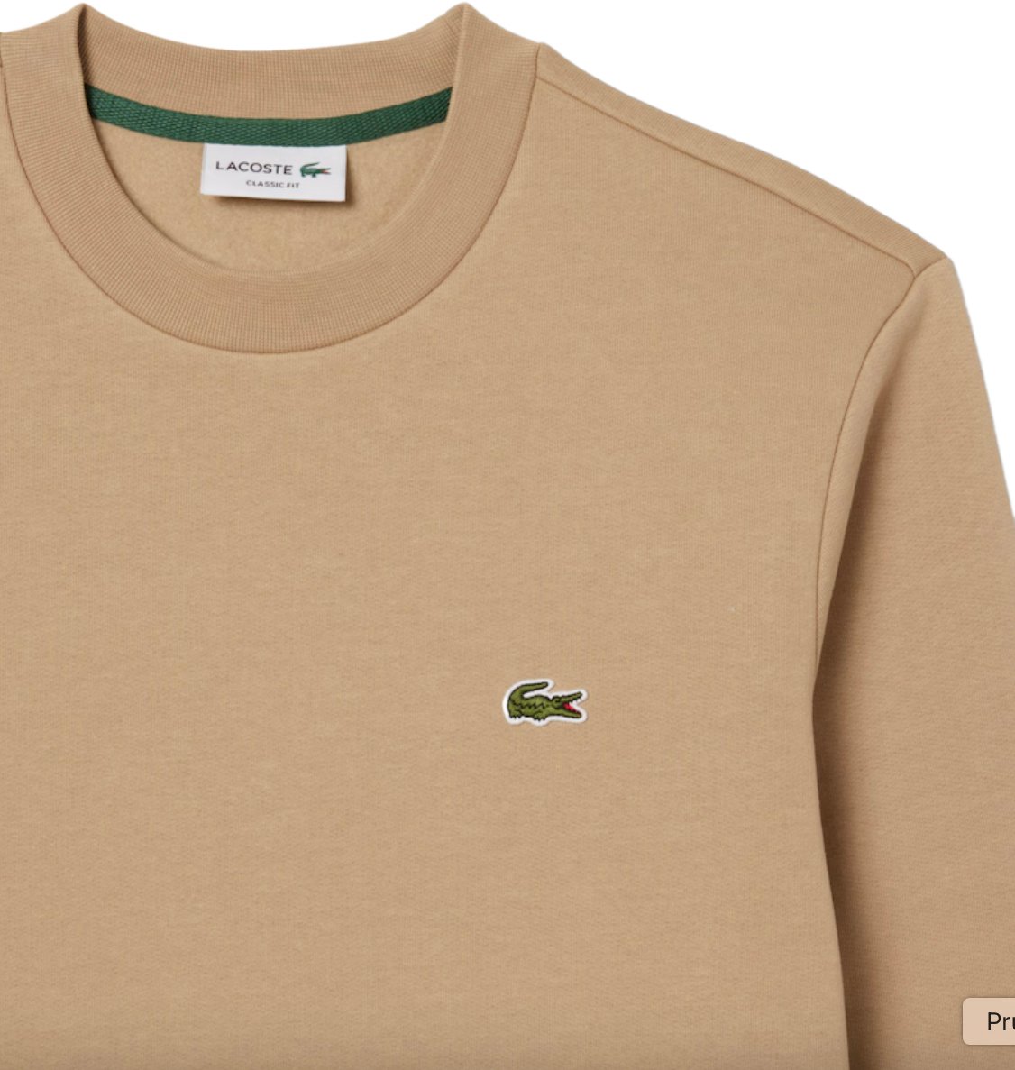 Lacoste Ronde Nek Trui Viennese Beige Bruin