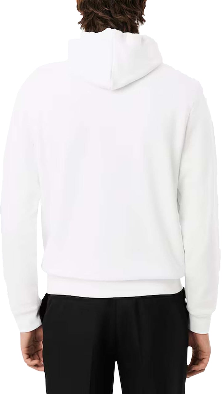 Lacoste Heren Fleece Hoodie Wit
