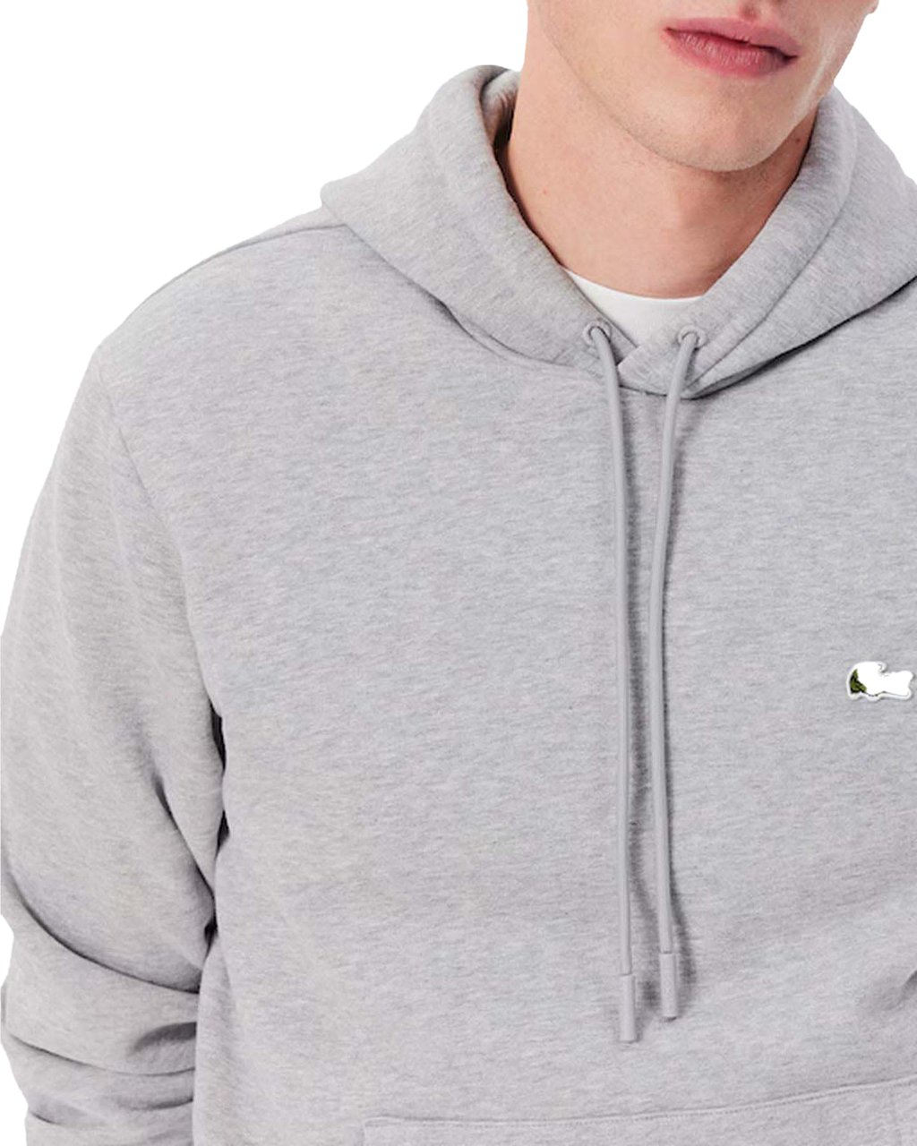 Lacoste Heren Fleece Hoodie Grijs