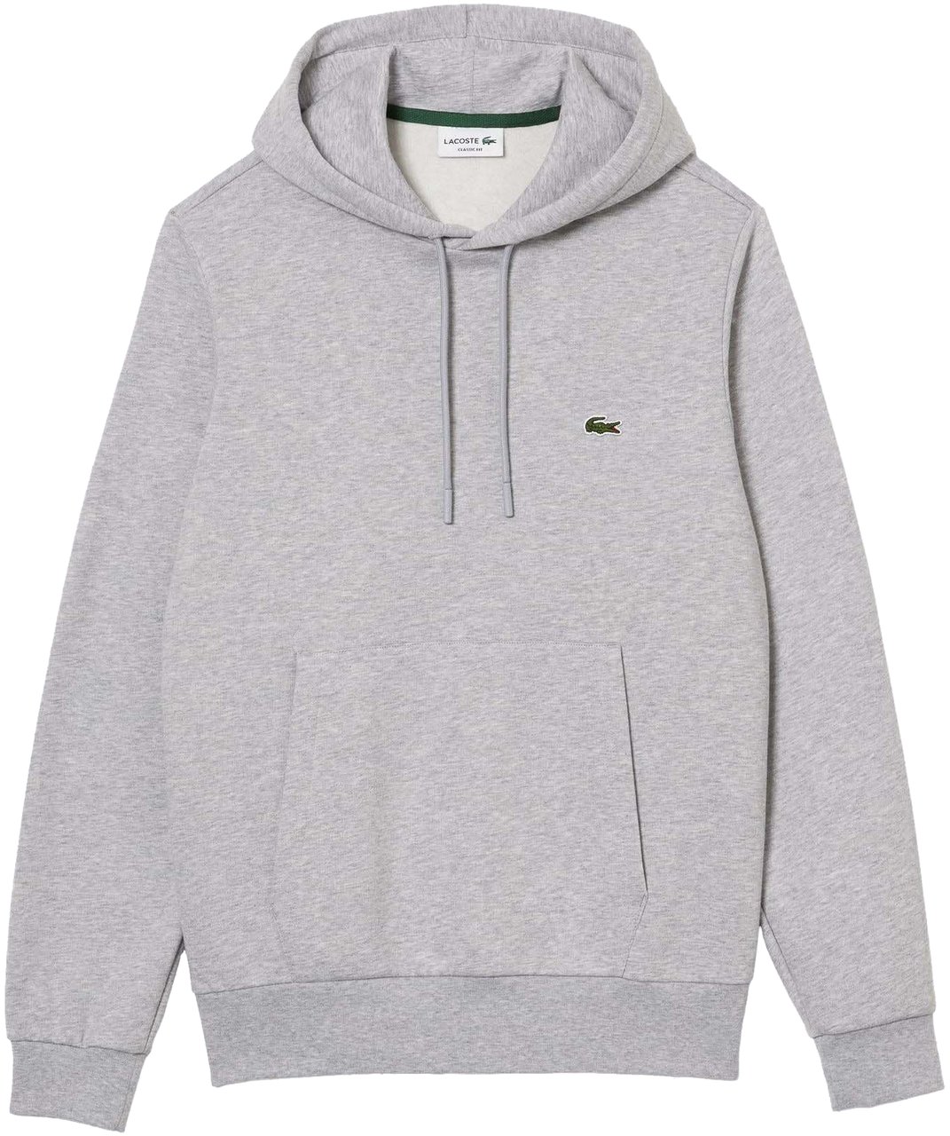 Lacoste Heren Fleece Hoodie Grijs