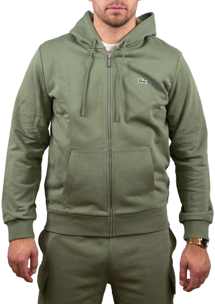 Lacoste Sweatshirt Zipper Groen
