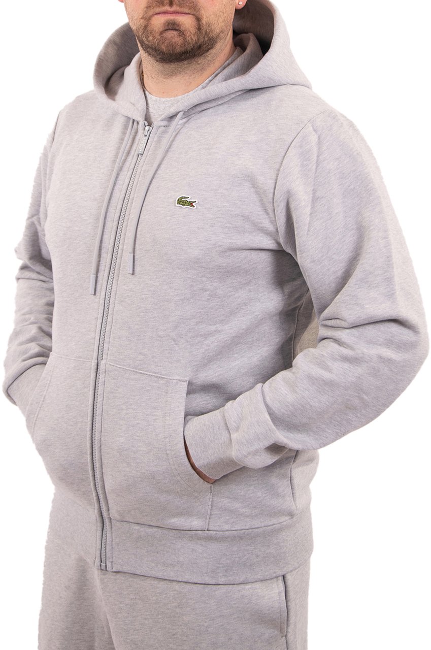 Lacoste Sweatshirt Zipper Grijs