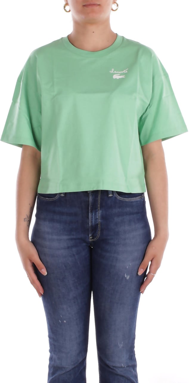 Lacoste T-Shirts And Polos Mint Green Groen
