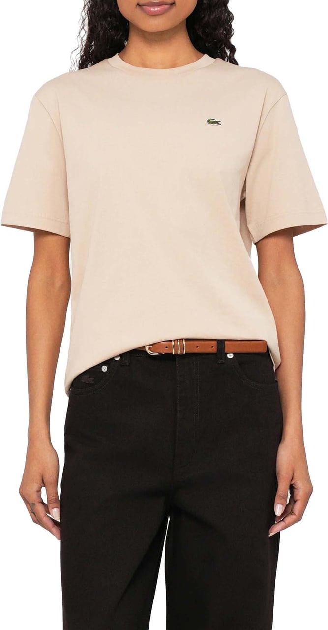 Lacoste T-Shirts And Polos Beige Wit